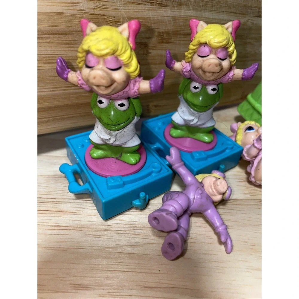 Vintage Muppet Babies PVC Figure Lot Miss Piggy Kermit the Frog Jim Henson Toys